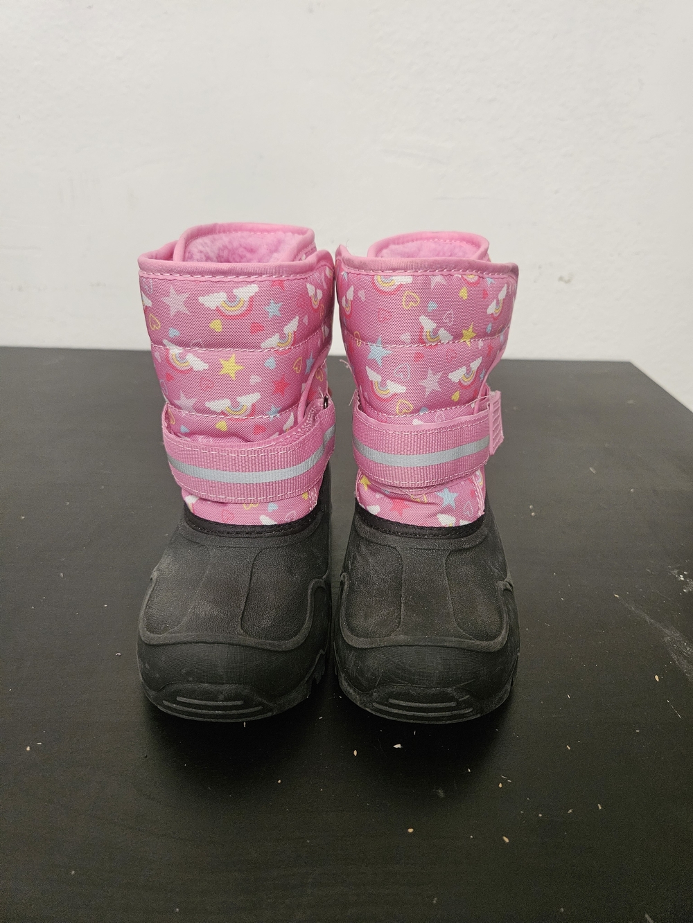 London Fog Easy On-Off Water Resistant Lined Snow Boots Toddler Girls 9 Pink new